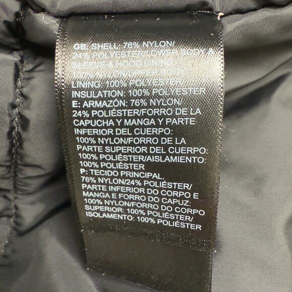 North Face Women's MED Inlux Insulated Jacket Gray Removable Hood Waterproof - Picture 8 of 11